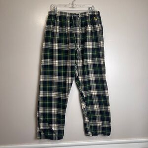 Polo Ralph Lauren Green Plaid Pajama Pants Size XL, EUC